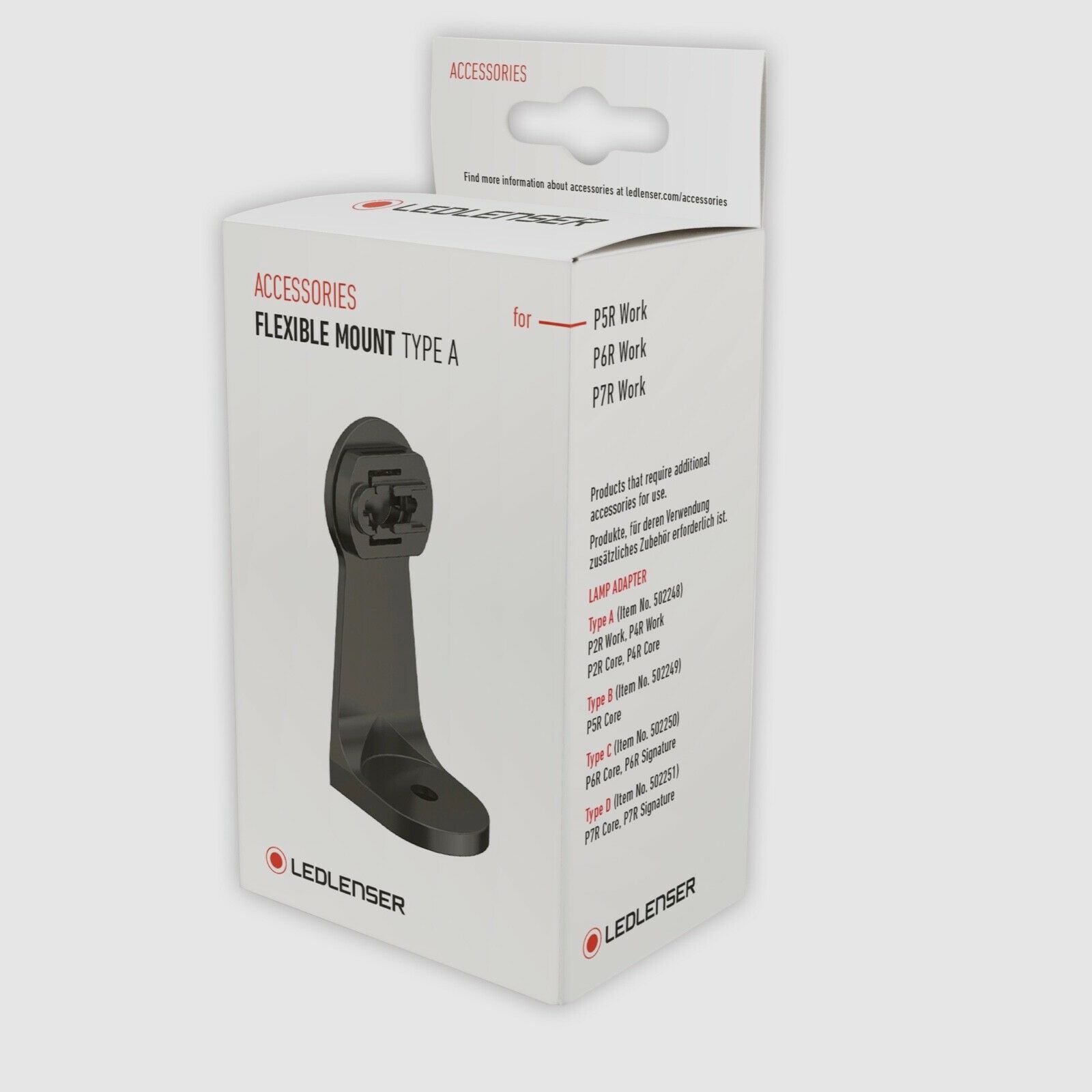 Ledlenser 502255 Supporto flessibile Tipo A per P5R P6R P7R Work