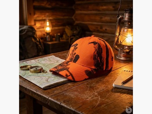 Cap ghost camo blaze & black in polyester - One size