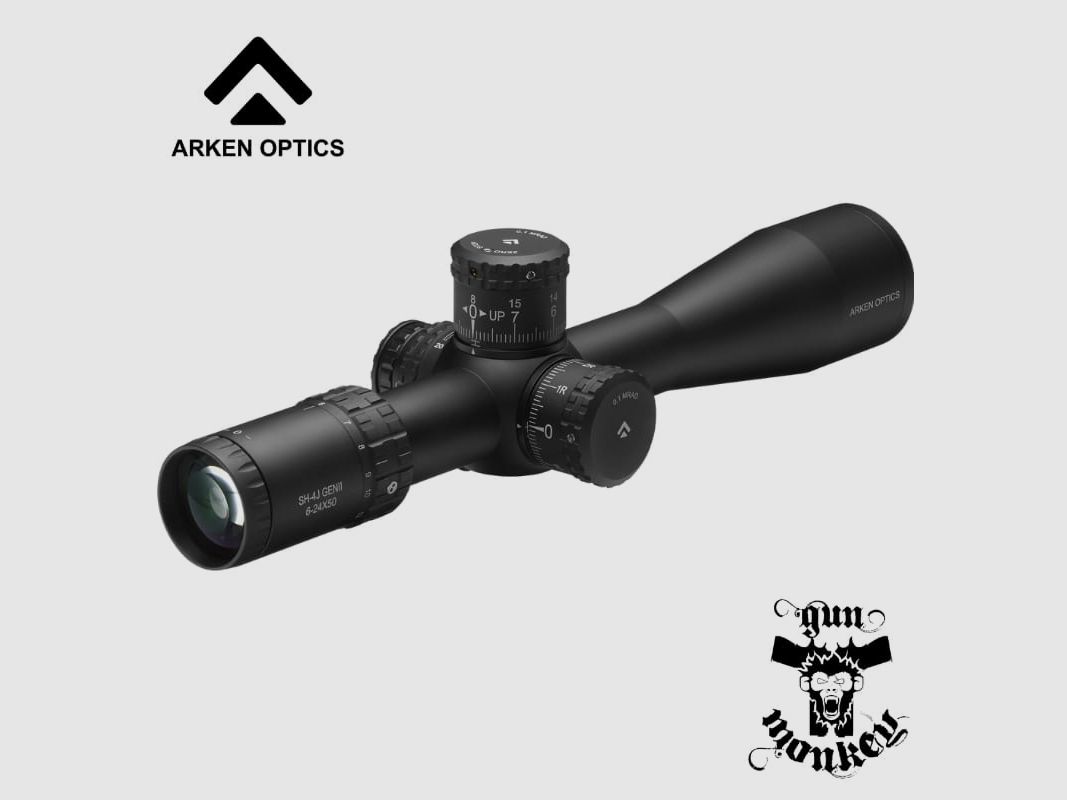 Visor Arken Optics SH4J GEN II 6-24x50 FFP VPR MIL (SH4J-6241VPR), imagen 3 de 5