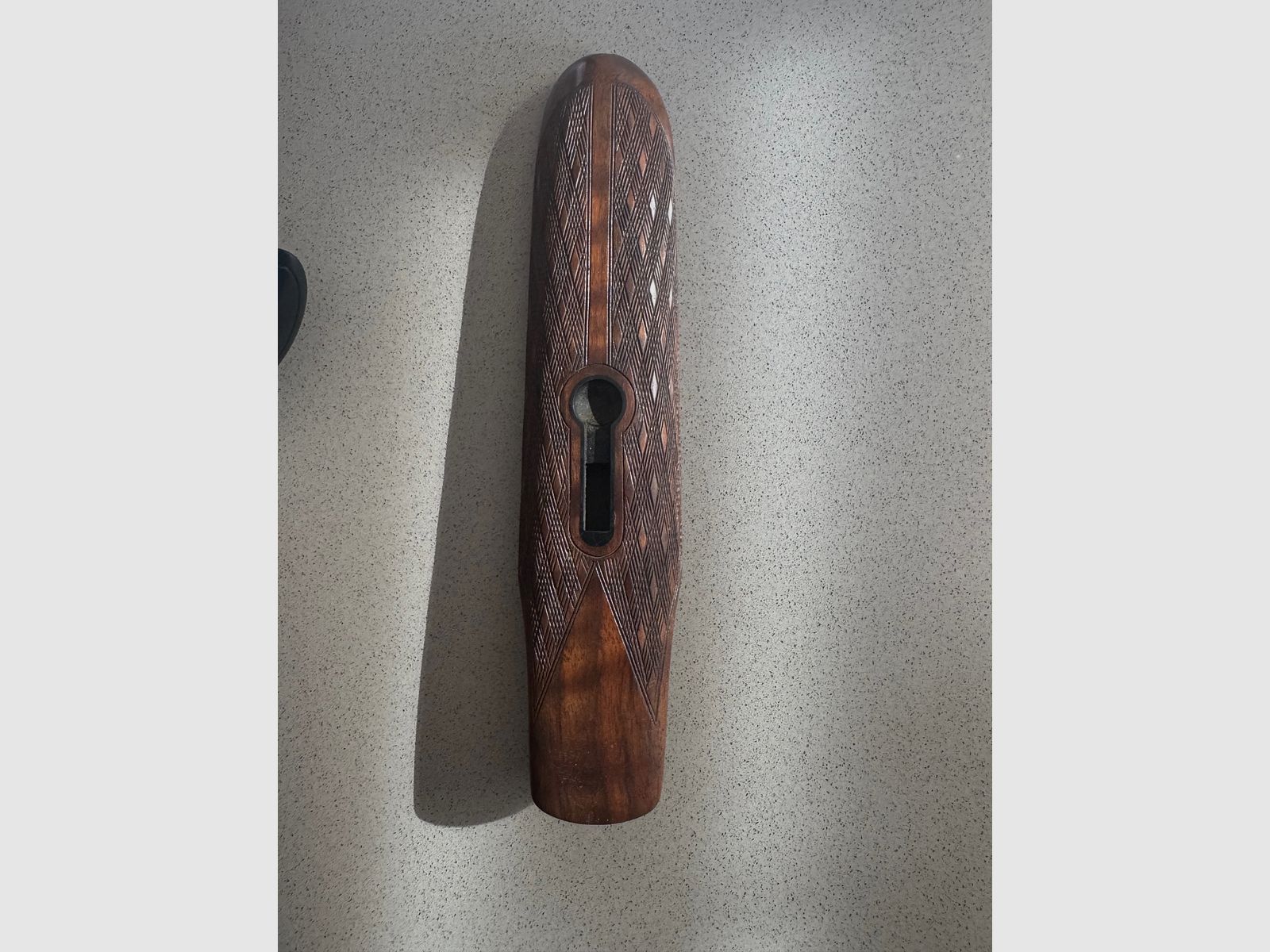 Blaser D99 Vorder- und Hinterschaft mit lederbezogener Schaftkappe