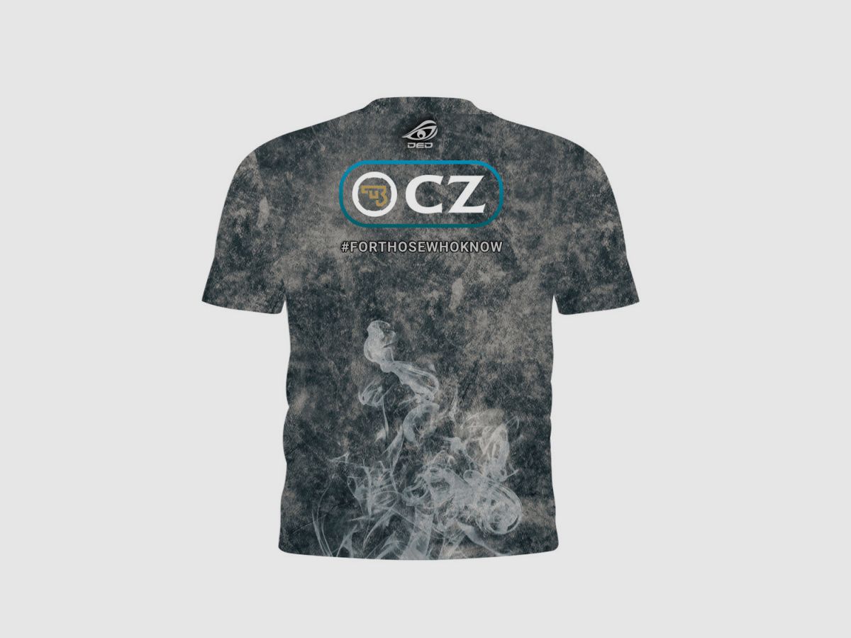 DED CZ Shadow 2 T-Shirt Smoke - Grau, Größe: XXS, Benutzerdefinierter Name: Kein Name, Bekleidungsart: Damen, Bild 2 von 3