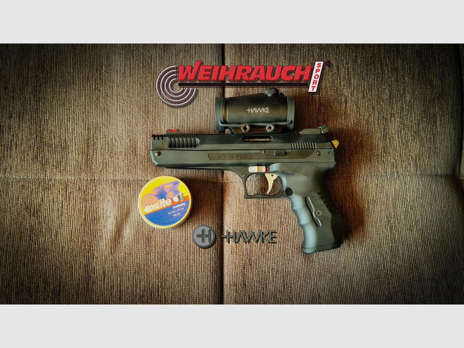 Pistolet à air Weihrauch HW 40 Vorkompremierer