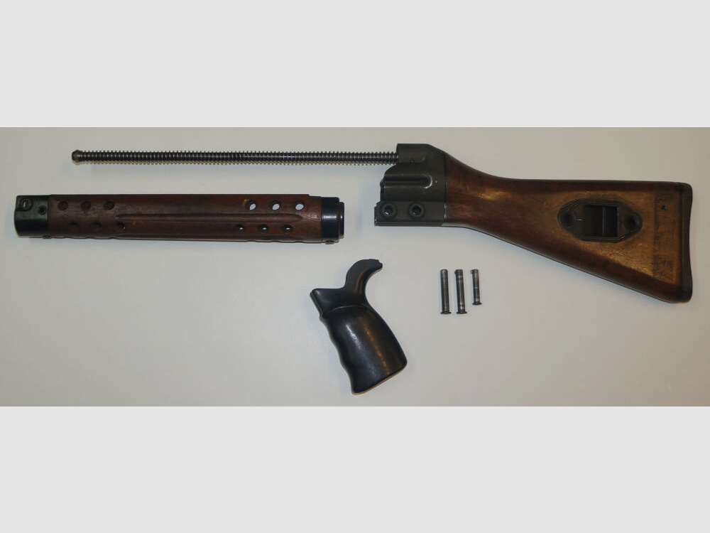 Conjunto de culata Heckler & Koch, kit de culata G3 de madera de nogal de 6 piezas, usado