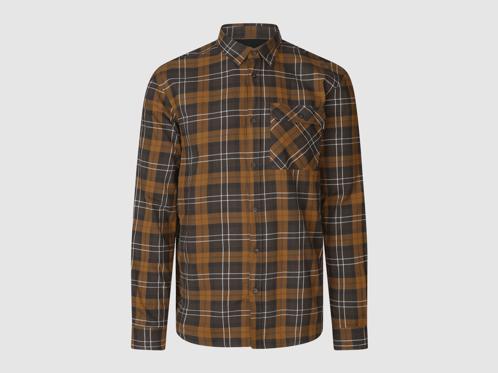 Seeland Glen Flannel shirt Men Dark Brown/Camel Check M