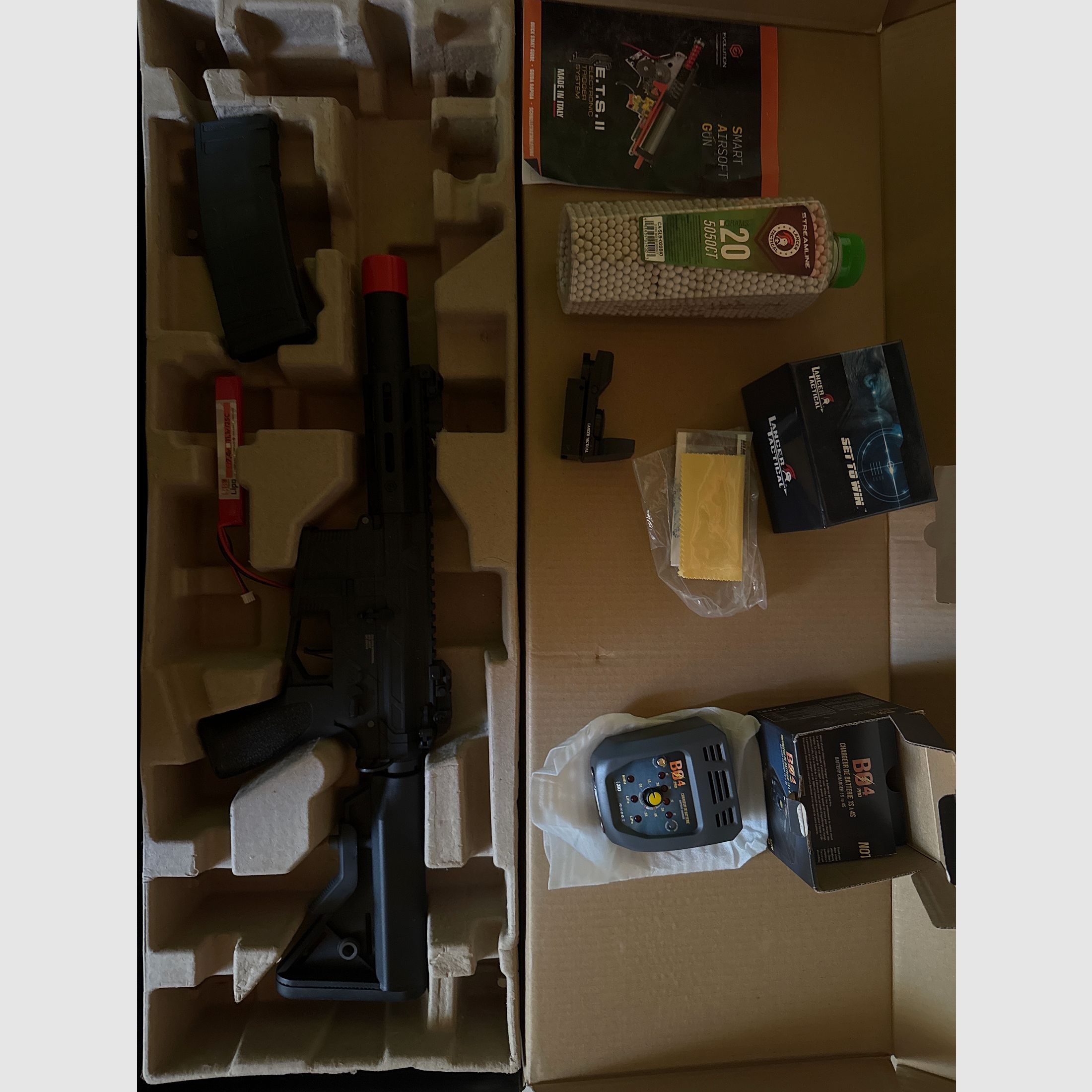 Evolution Ghost XS EMR S AEG + Zubehör