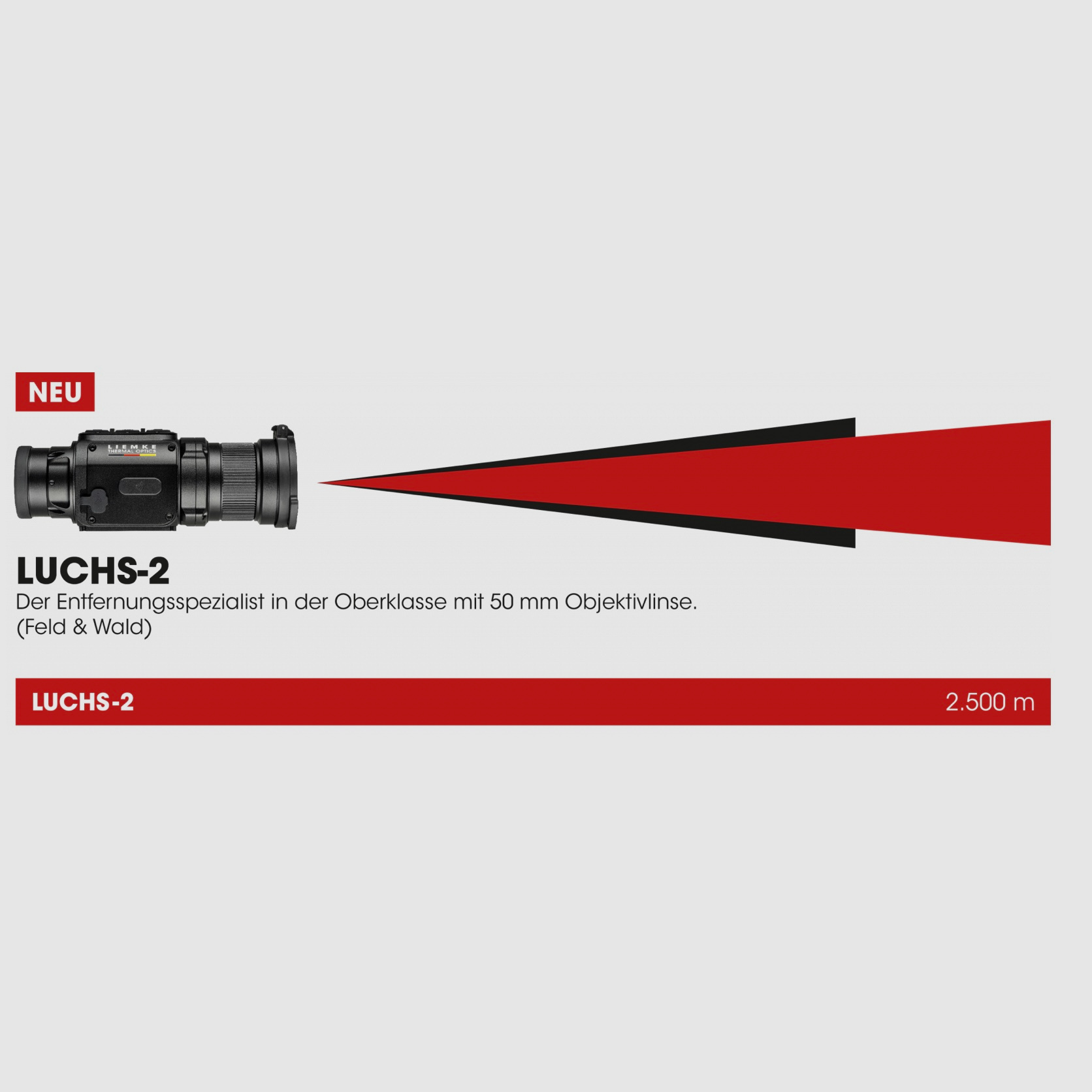 Liemke 80112169 LUCHS 2 appareil de vision thermique 640x512 capteur portée 2500m