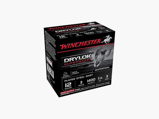 BOITE DE 25 CARTOUCHES WINCHESTER 12/70 STEEL SUPER-X DRYLOK 35G PB4