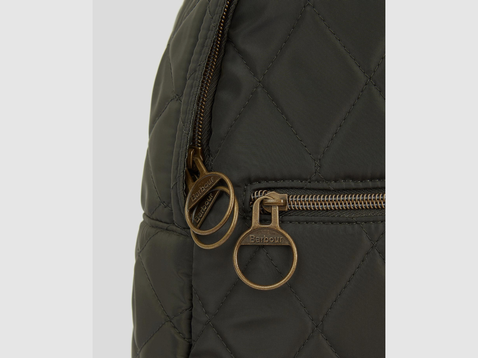 BARBOUR Quilted Backpack Olive