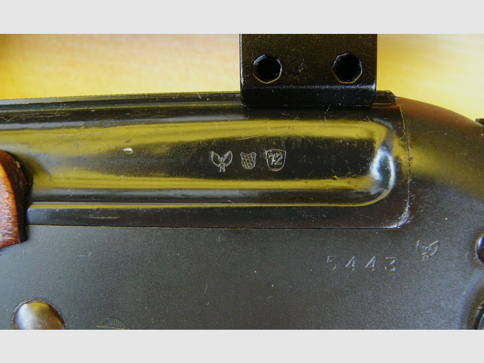 Rhöner Bockbüchsflinte  (Schonzeitbüchse) Cal. 9mm Flobert (glatter Lauf) + .22 lfb, mit Zielfernrohr 4 x 32, gebraucht, guter Zustand 