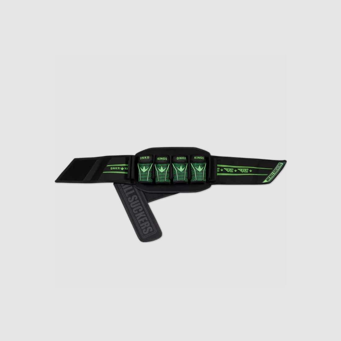 Bunkerkings Fly Pack Paintball Battlepack (4+7) - Lime Laces