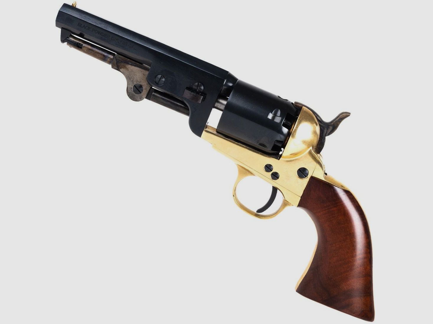 Revolver Schwarzpulver Pietta 1851 Navy Reb Nord Sheriff Messing, Bild 6 von 8