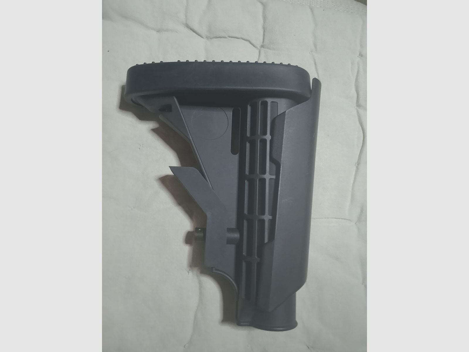  Set as good as new push stock AR-15 M4 carbine stock commercial version, 6-position buffer rubber cheek rest 