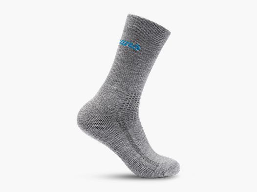 Bergans Allround Mid Merino Cushioned Sock Solid Grey/Aqua Lagoon 38-40