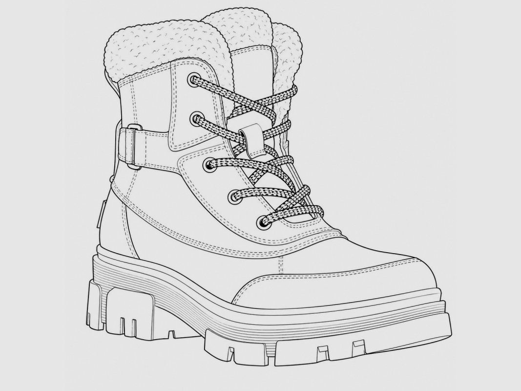Taupe gefütterte Stiefel mit weichem Leder-Effekt - thermische Isolation, Bild 5 von 5