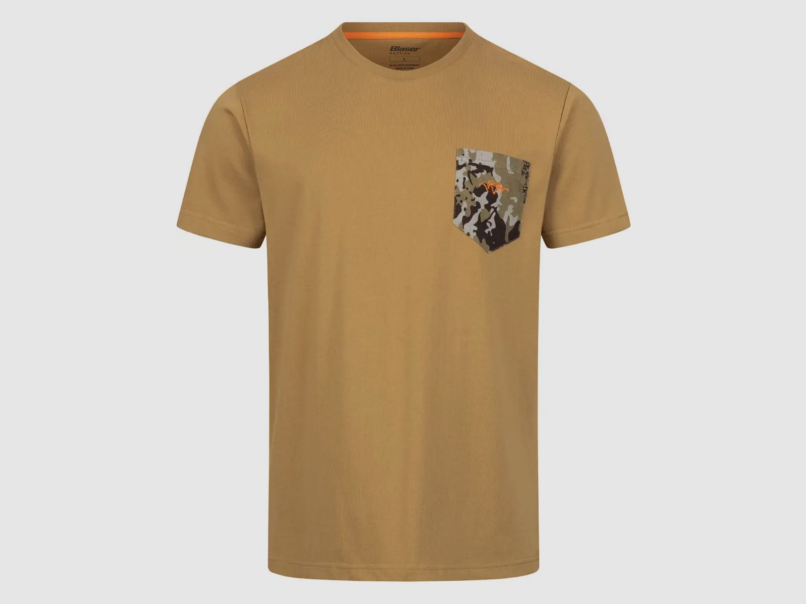 T-shirt Blaser Camo Pocket T 24 con tasca sul petto