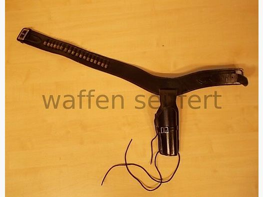 Bucheimer Westerngürtel + Holster für 6" Western-Revolver