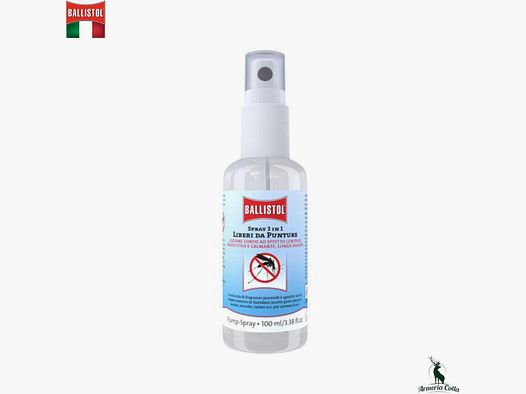 Spray Ballistol Répulsif Anti-Moustiques 3 en 1 100ml