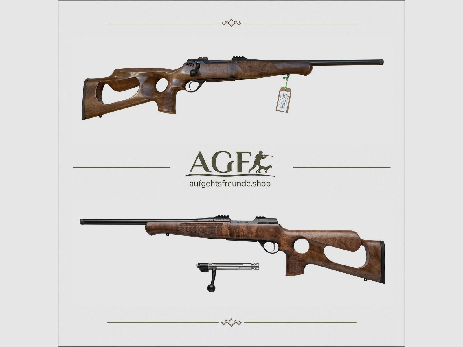 Anschütz 1782 Premium Lochschaft 8×57 IS – 52 cm Lauf – M15×1, Bild 1 von 4