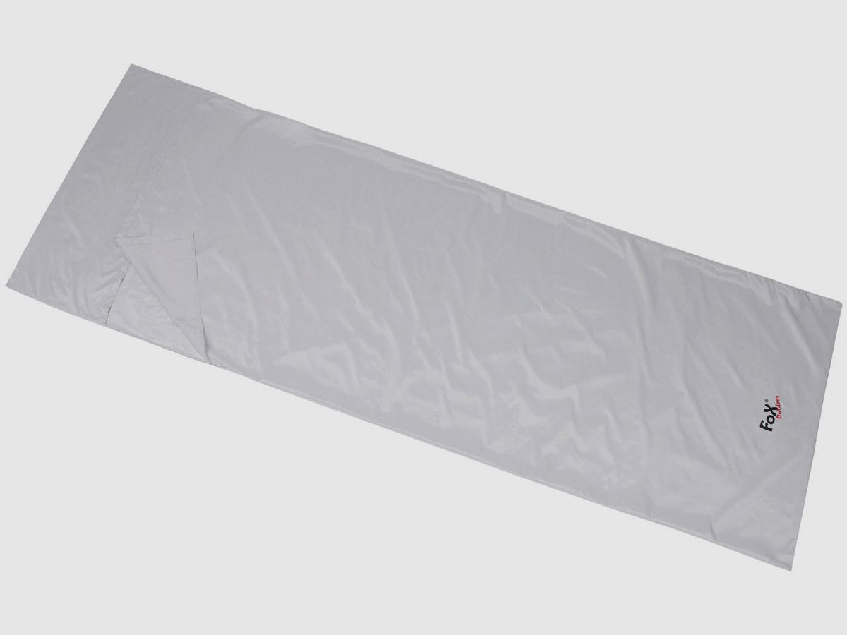 Sac de couchage de refuge, "Arber", gris, microfibre