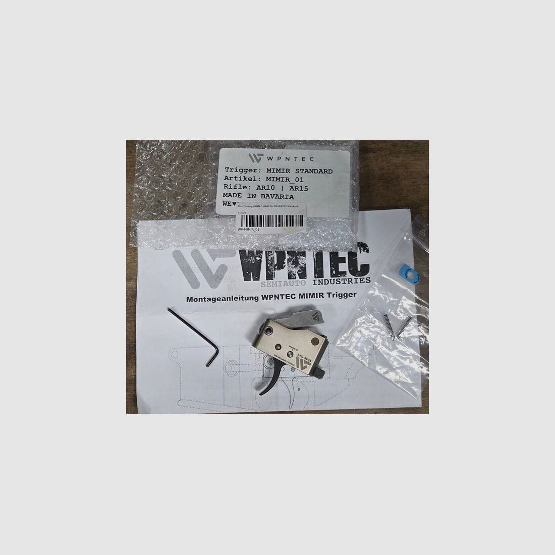 WPN-TEC Mimir Abzug, 2 Stage, voll Einstellbar, für AR15 + AR10, neuwertig