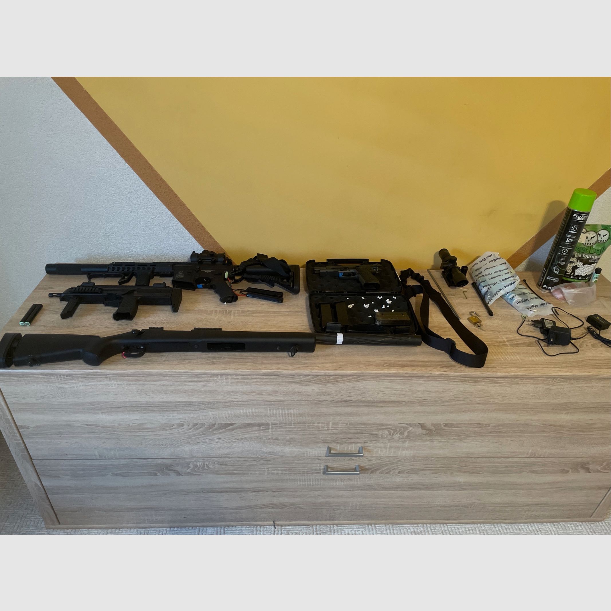 Volledige airsoftverzameling te koop