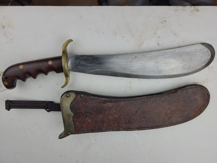 Impressionante coltello Bolo US – modello 1904 – coltello Hospital Corps – ottime condizioni, immagine 1 di 13