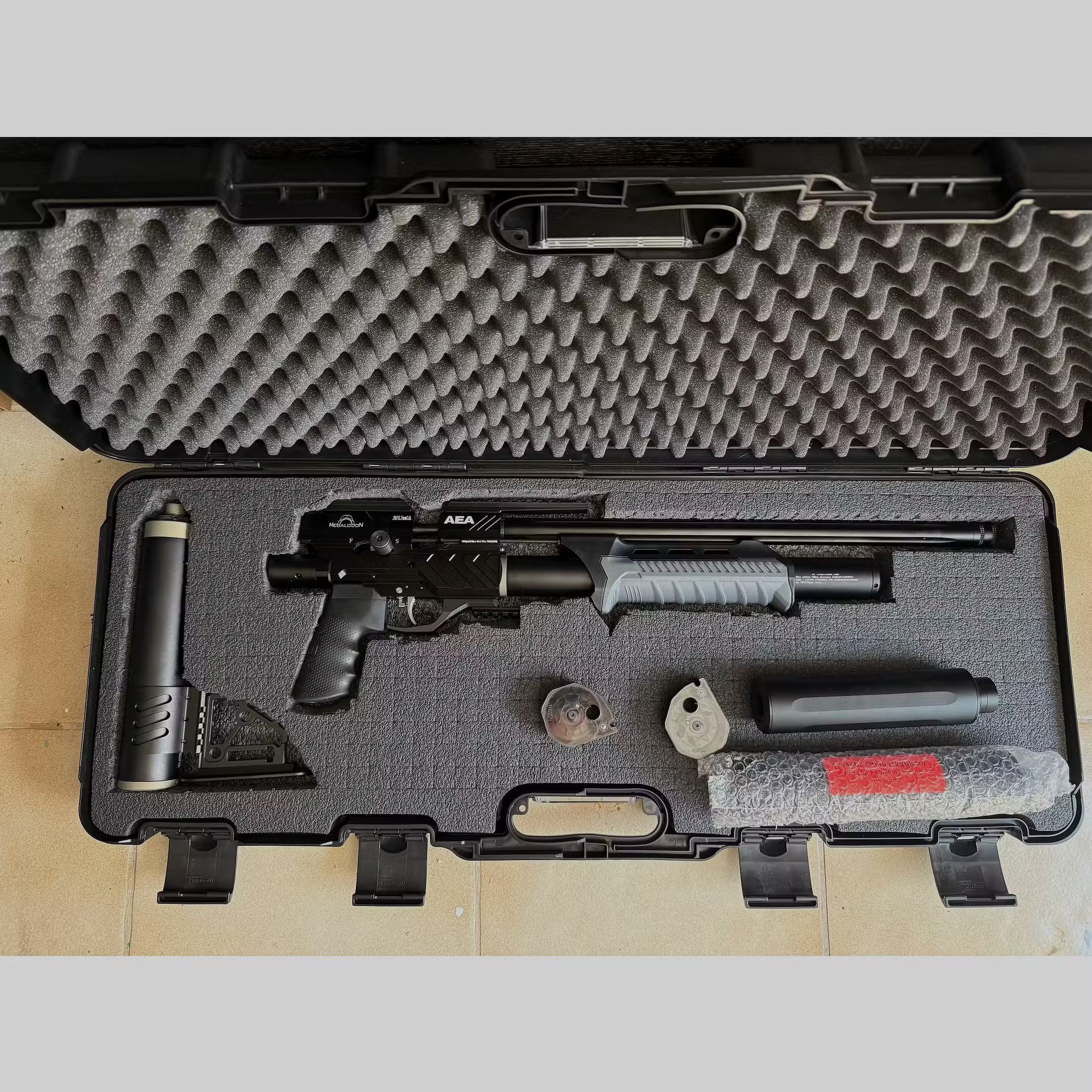 AEA Megalodon .50 cal – Top condition, extensive accessory package (Free version with export kit)