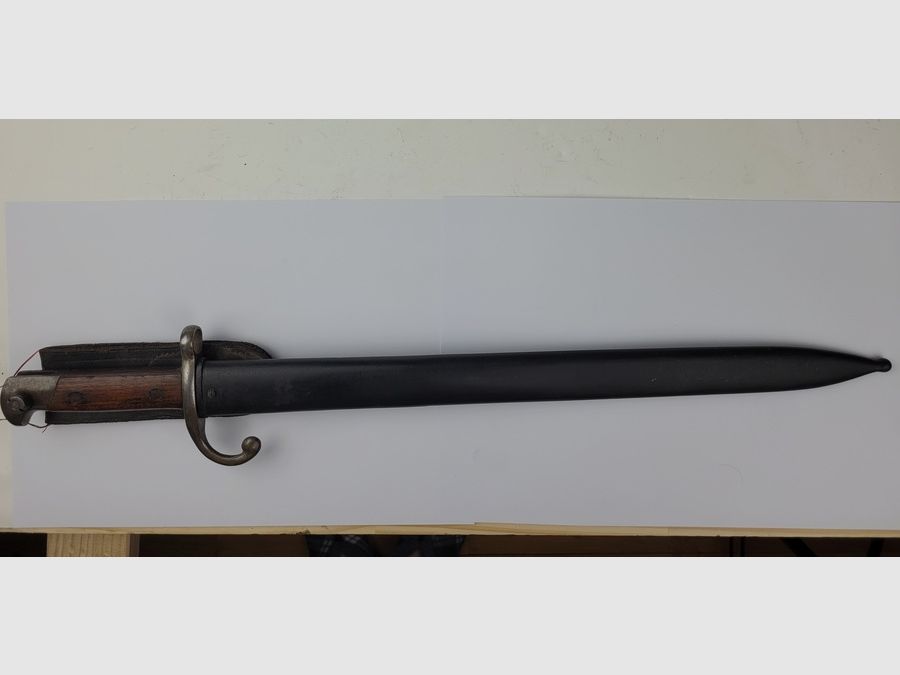 Baïonnette française de fabrication Remington USA – Fusil Rolling Block 1914 – Enrégimentée « J » – Excellent État, image 2 sur 17