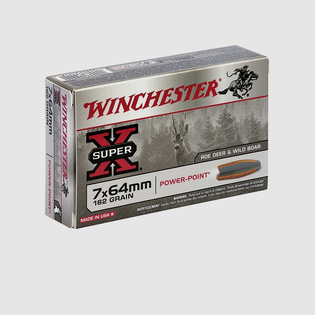 7×64 WINCHESTER SUPER X POWER-POINT 162gr