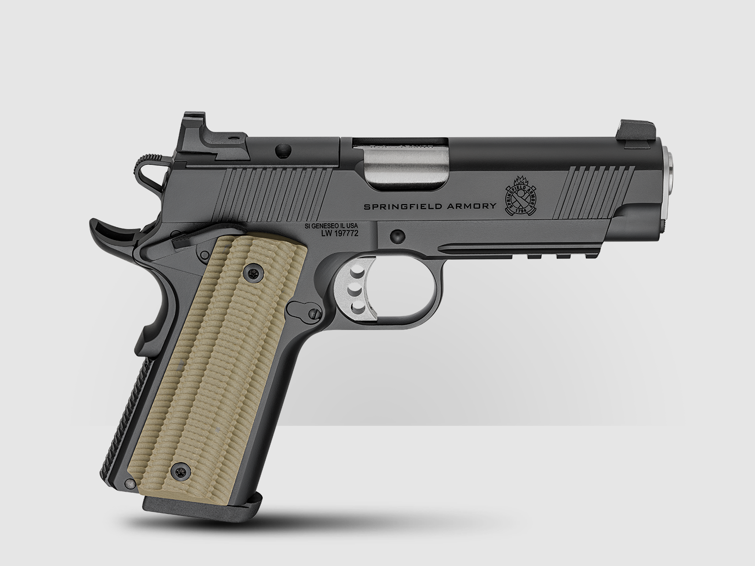 Springfield Armory 1911 OPERATOR® AOS PISTOLA, .45 ACP, 4.25", BLK