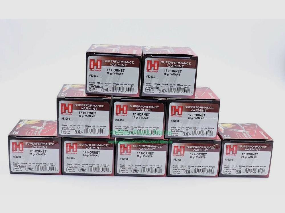 Hornady / USA V-Max 20grs. .17Hornet