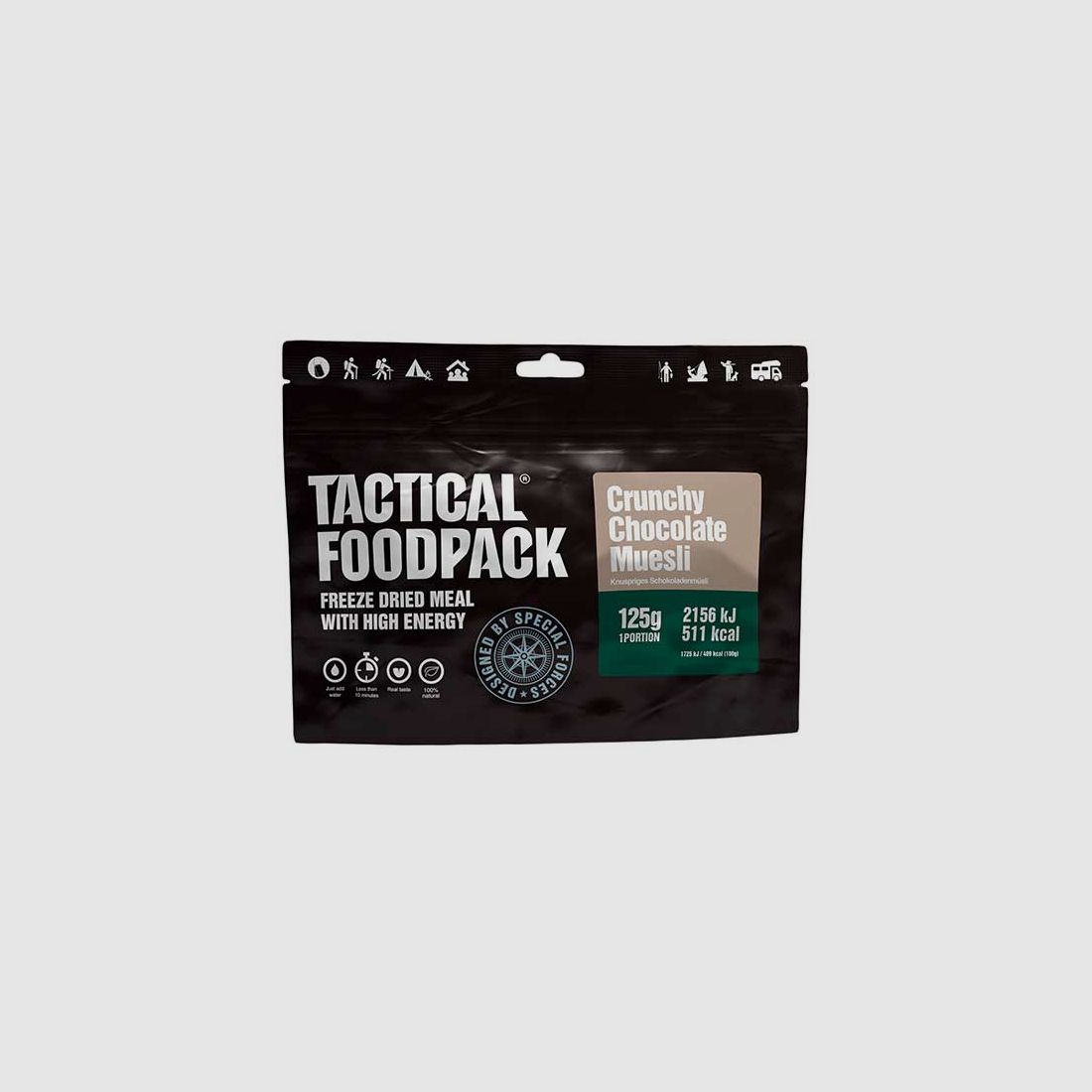 Liofilizat Chrupiące Musli Czekoladowe Tactical FoodPack Crunchy Chocolate Muesli, zdjęcie 2 z 2