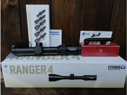 Steiner Ranger 4 1-4x24 mit ZM Schiene und Montage für Blaser R8	 Steiner Ranger 4 1-4x24 mit ZM Schiene und Montage für Blaser R8