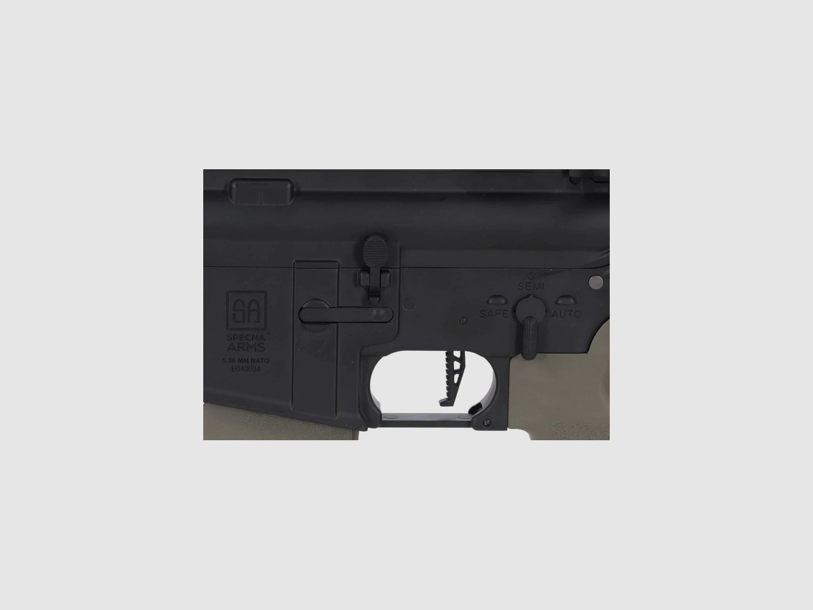 SA M4 Carbine M-LOK (SA-P20 PRIME™ Aster II ETU BLDC™) Rifle Airsoft Libre a partir de 18 - Negro/Oliva -F-