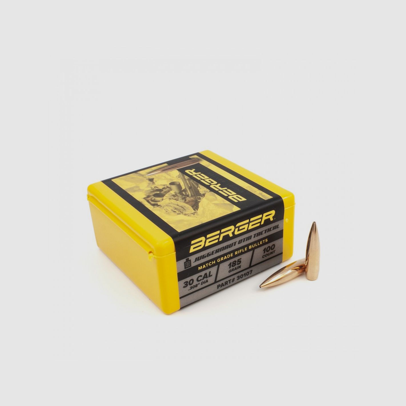 BERGER GESCHOSSE 30 (.308) 185gr JUGGERNAUT OTM TACTICAL 100 Stk, Bild 2 von 3