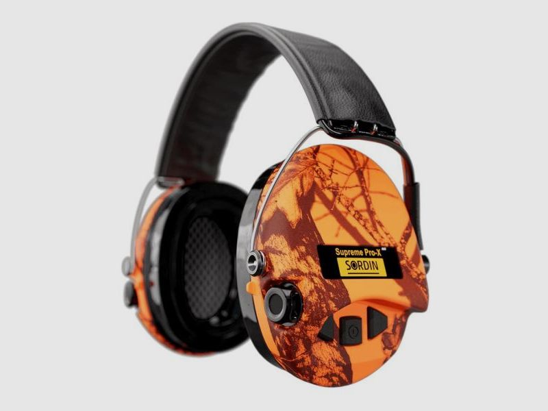 SORDIN Gehörschutz Supreme Pro X LED -orange/Gel 25dB - aktiv und flach