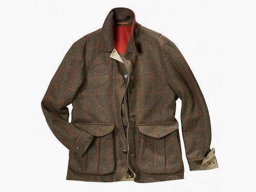 Giacca da caccia in tweed, marrone