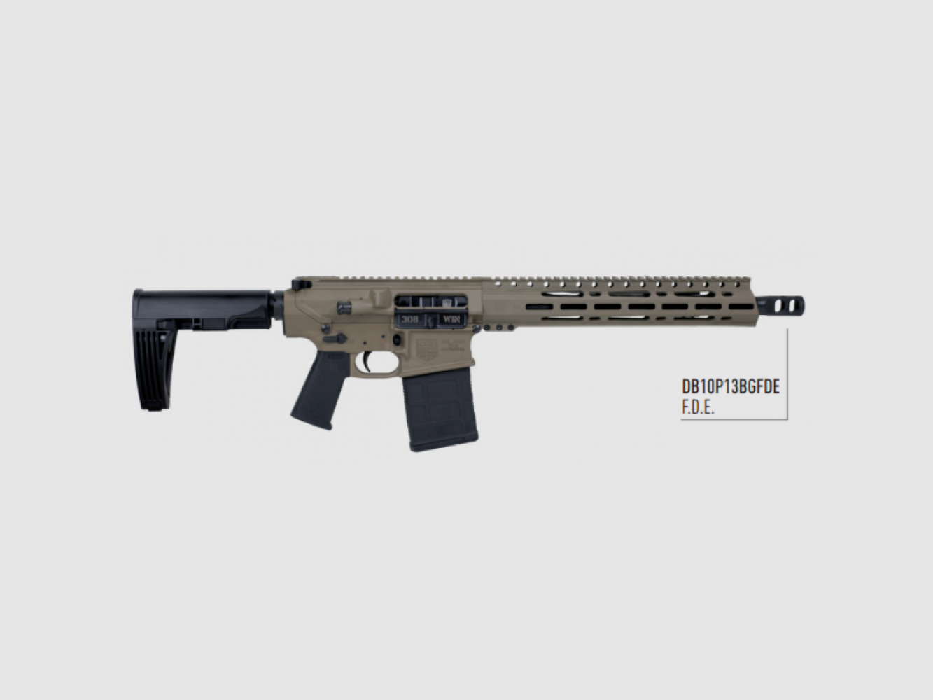 Diamondback, DB10 Tactical, .308 Win, 13.5, 10 Schuss, FDE