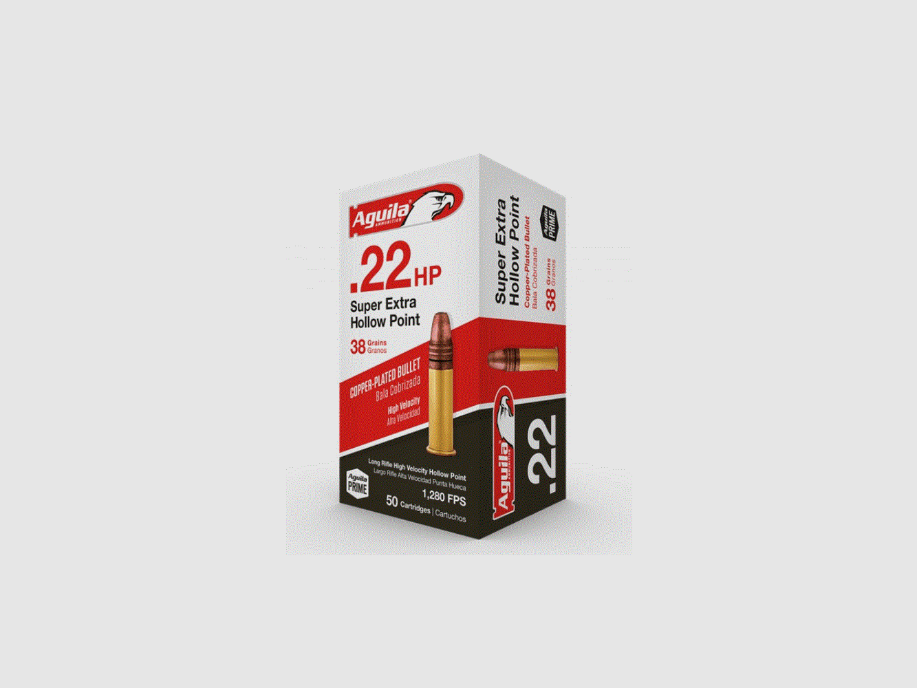 Aguila .22LR HV Hollow Point 40GR copper-plated
