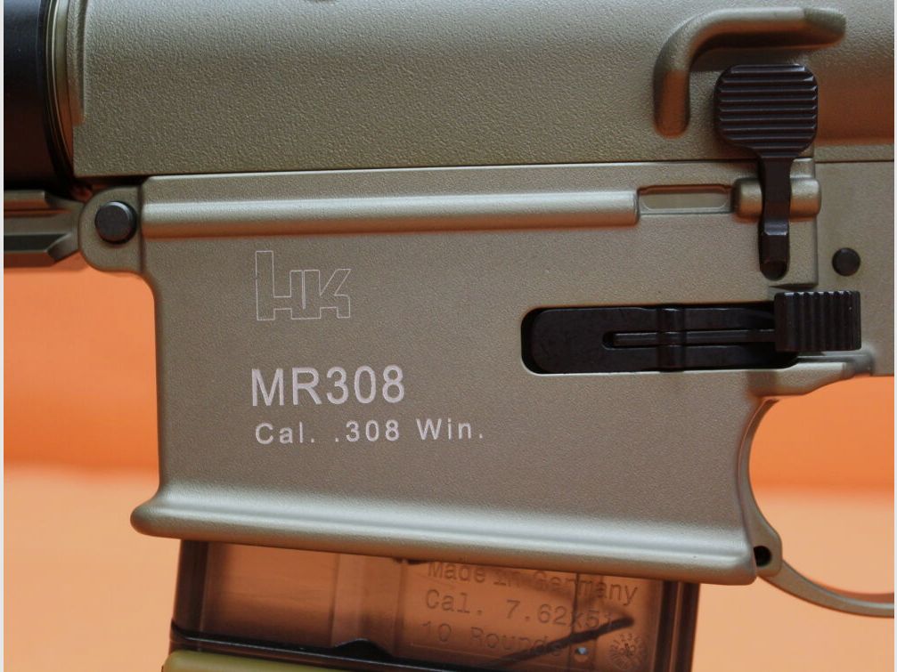 Heckler&Koch Ha. Geweer .308Win Heckler&Koch/H&K MR308 A3 20" loop RAL8000 HKey, Gas-piston-systeem HK417/G28