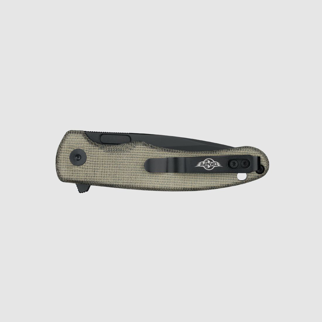 Stainless Steel Knife Mettle 2 Micarta OD Green Oknife, image 2 of 9