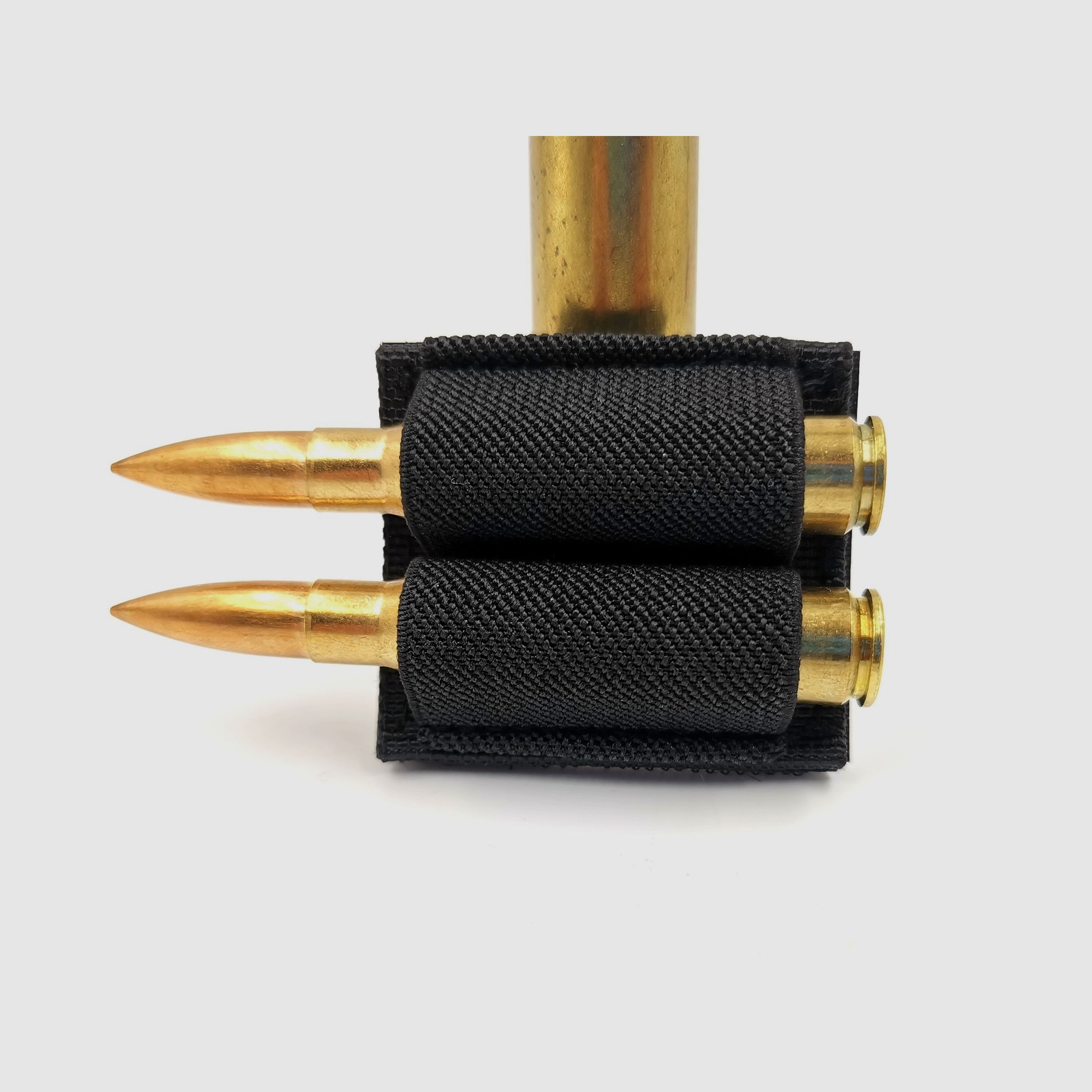 Patronenhalter für 2 Patronen schwarz oliv sand Munitionstasche Jagd Gewehr Long Range Cartride Hold