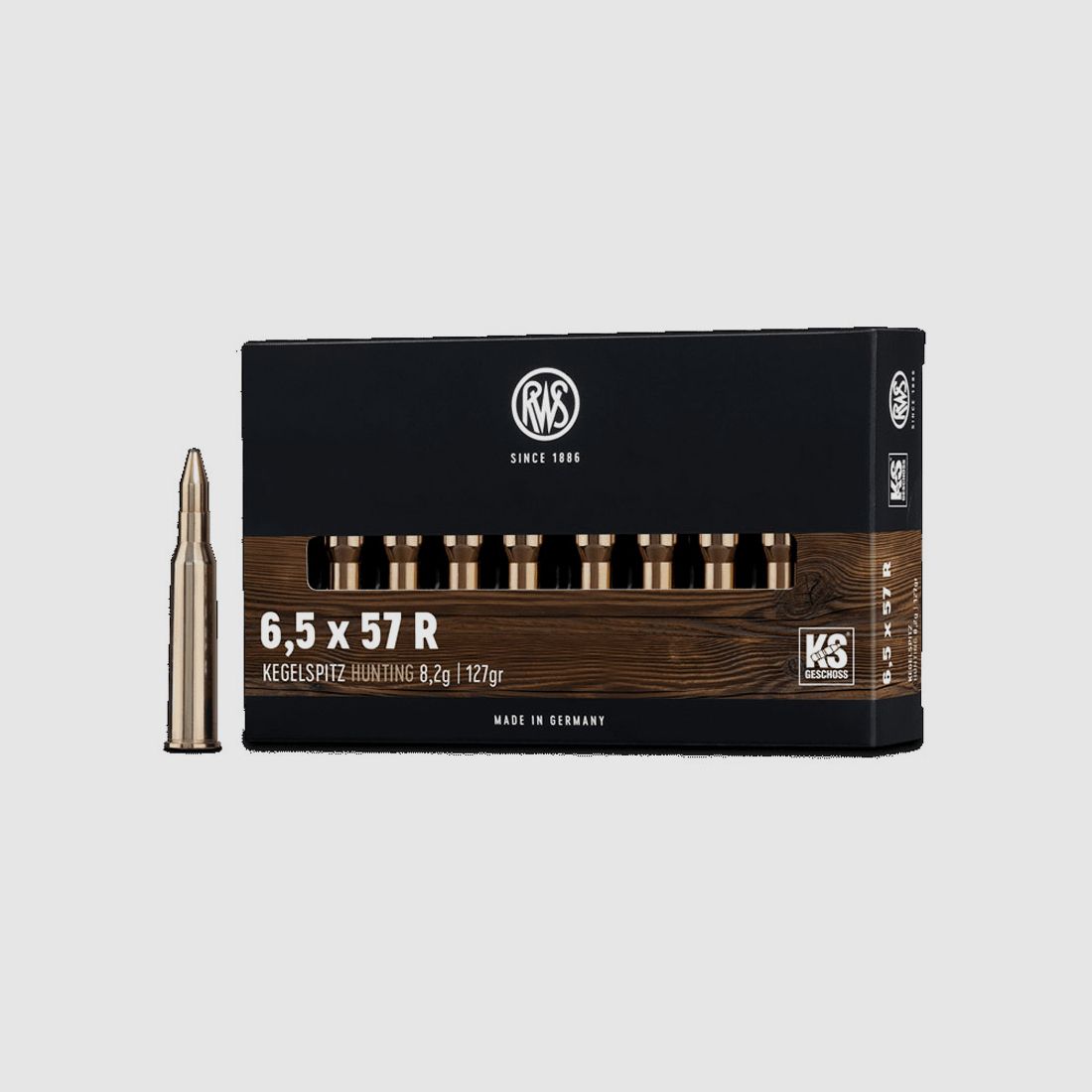 RWS 6,5x57R Kegelspitz 8,2g - 127gr