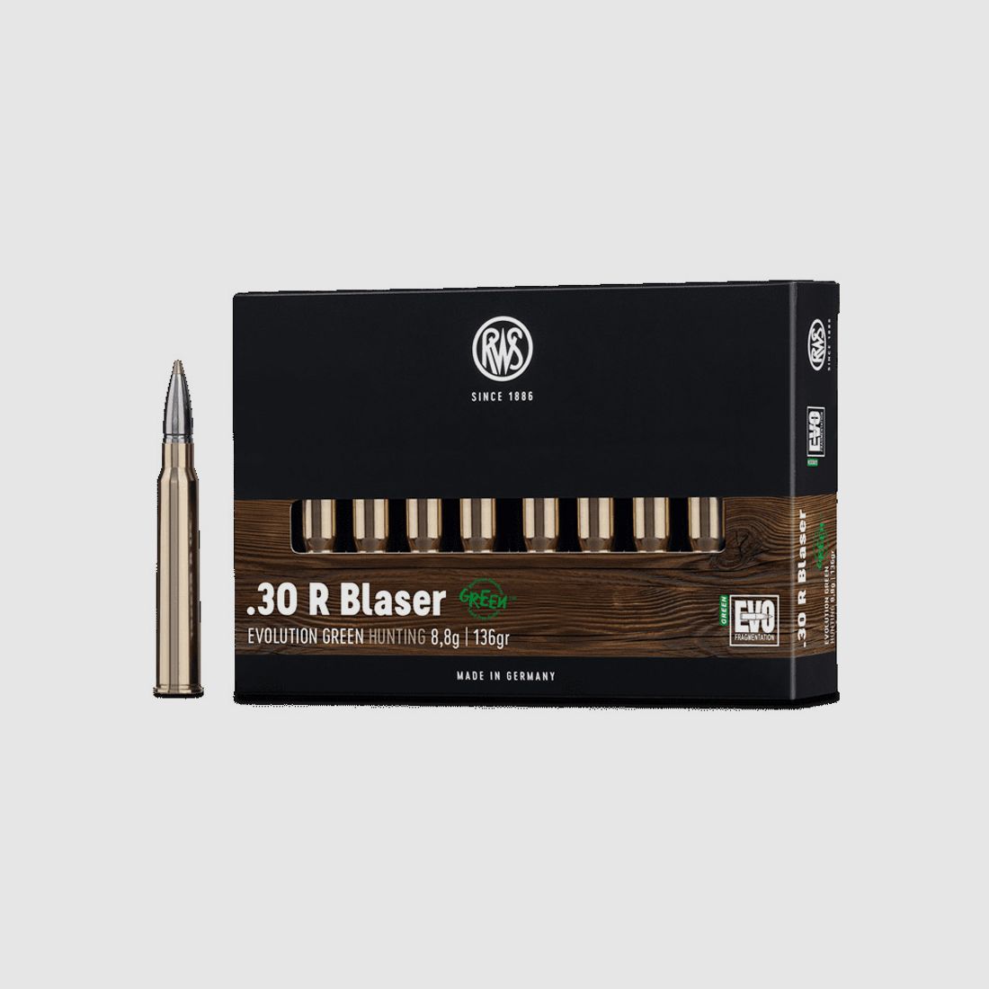 RWS .30RBlaser Evo Green 8,8g - 136gr