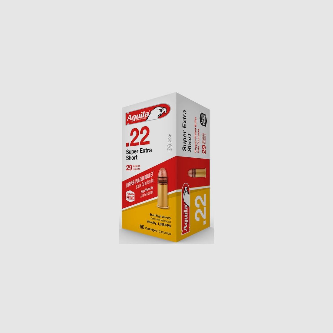 Aguila Super Extra Short High Velocity .22 Short 29GR FMJ 50 Patronen