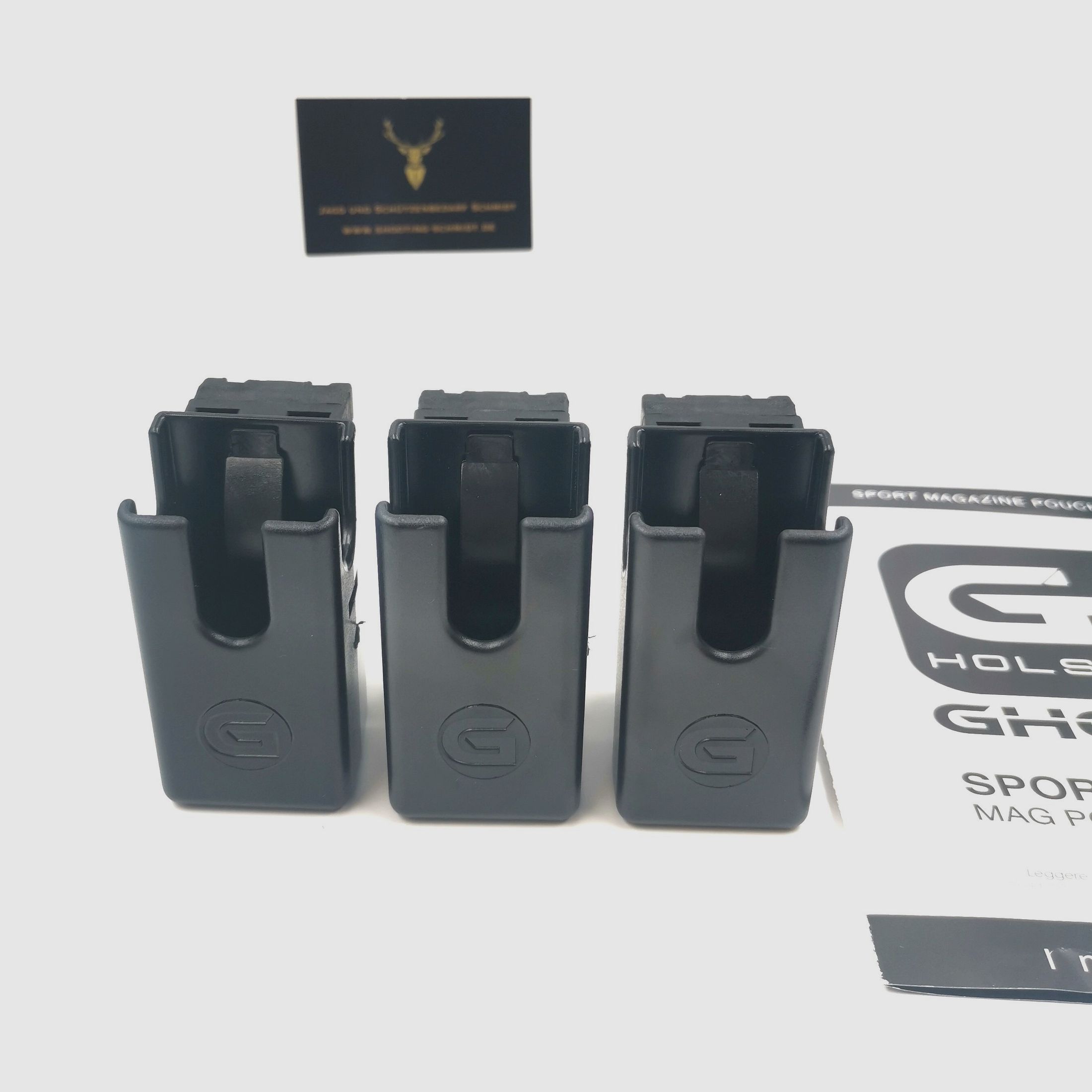 Ghost Magazinhalter 3er SET - Magazintasche - IPSC Speedmag Multilock Magazin Glock SigSauer PCC