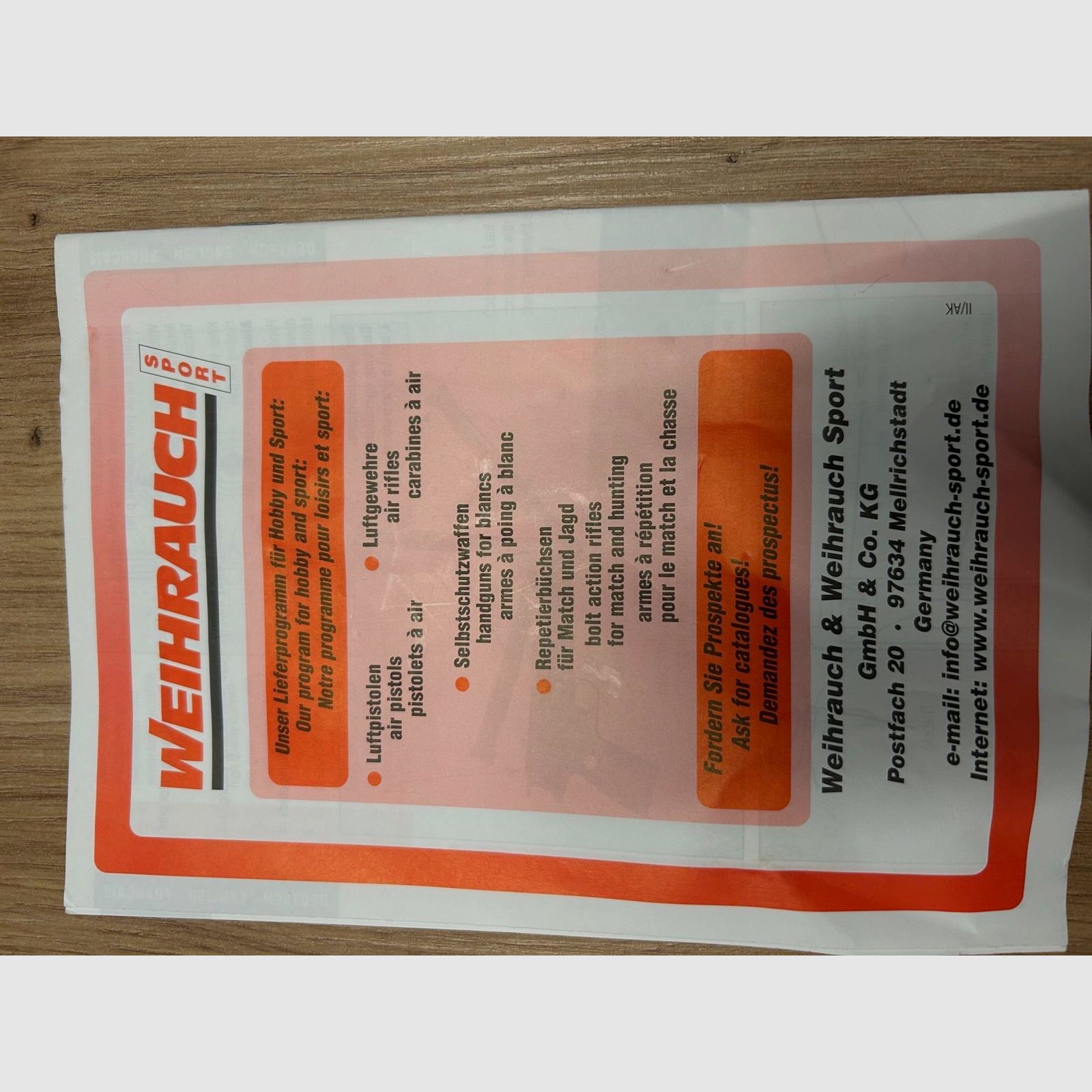 Incense HW 45 Black Star, 4.5 mm, F-mark, very good condition