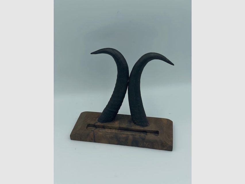 Visitenkartenhalter aus Gamskrucken und Holz, Bild 2 von 2