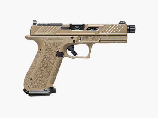 Shadow Systems DR920 Elite Slide Optic, FDE, 9mm, 5" Threaded Spiral Barrel, Tritium
