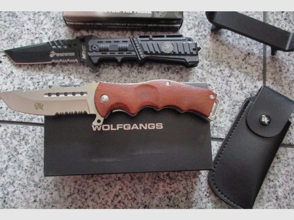 Wolfgangs UNDIQUE + M-Tech mes en + meshouder, voor outdoor nieuw